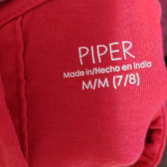Piper red size medium 7 -8 girls long sleeve shirt - Picture 3 of 5